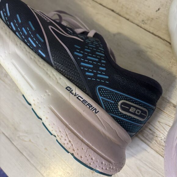 Brooks Glycerin 20 Women's Size 9 Road Running Shoes Blue Gym Sneaker Trainer - Picture 7 of 13